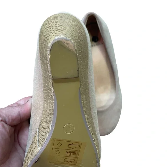 Jessica Shoes Snakeskin Wedges/Suede Tan Colour Size 8M NWT - Picture 10 of 11
